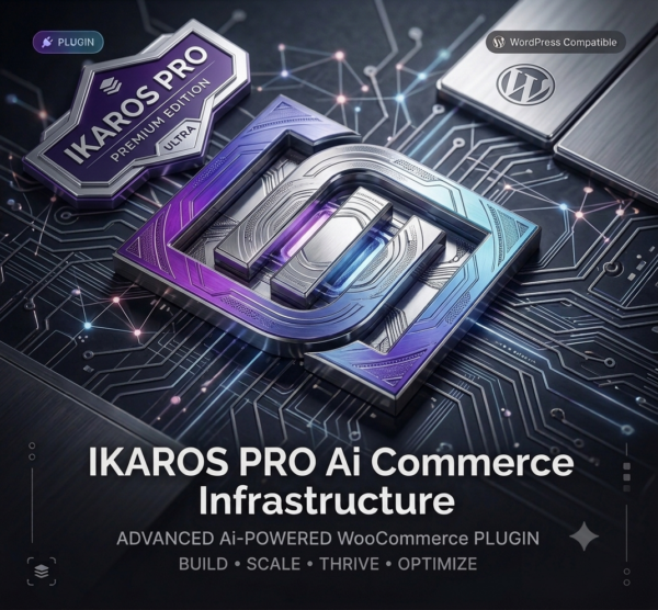 Ikaros AI Commerce Infrastructure Pro — Τεχνητή νοημοσύνη για επεξεργασία εικόνων και μαζική βελτιστοποίηση για το WooCommerce - Αναβαθμίστε το κατάστημά σας στο WooCommerce με το Ikar