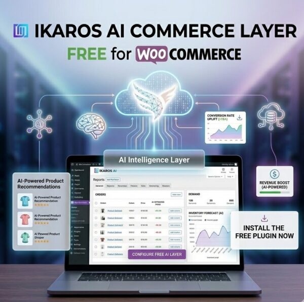 Ikaros AI Commerce Layer Free — AI Manifest & Bot Optimizer for Ikaros AI Commerce Layer Free — AI Manifest & Bot Optimizer for WooCommerce - Unlock your WooCommerce store's potential with